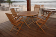 Round Teak Patio Dining Set (Img 3)