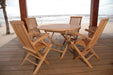 Round Teak Patio Dining Set (Img 6)