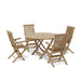 Round Teak Patio Dining Set (Img 2)