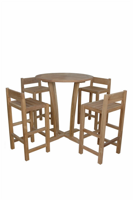 Teak Patio Bar Set (Img 1)