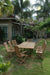 Teak Patio Dining Table and Chairs (Img 3)