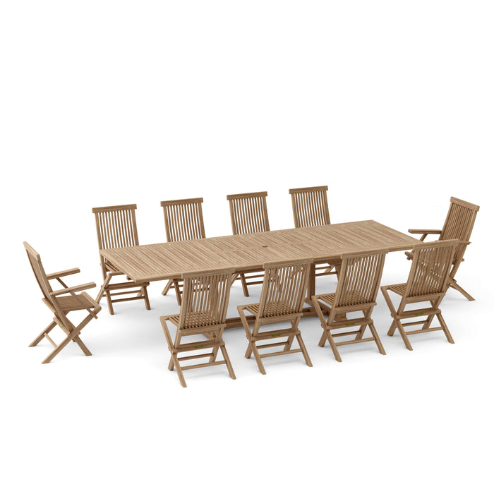 Teak Patio Dining Table and Chairs (Img 2)