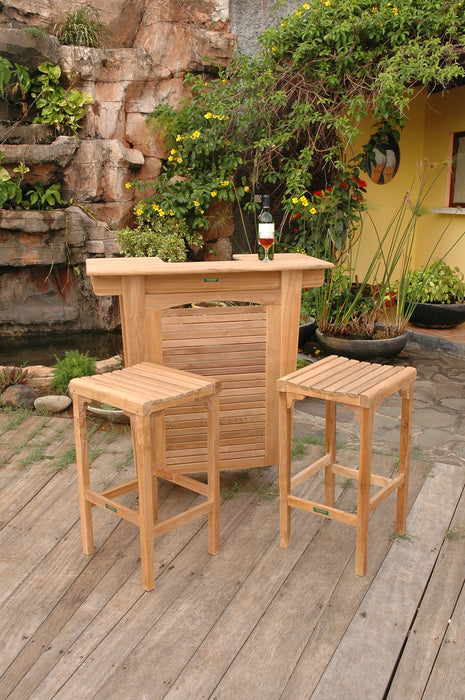 Teak Bar-Height Bistro Set (Img 5)