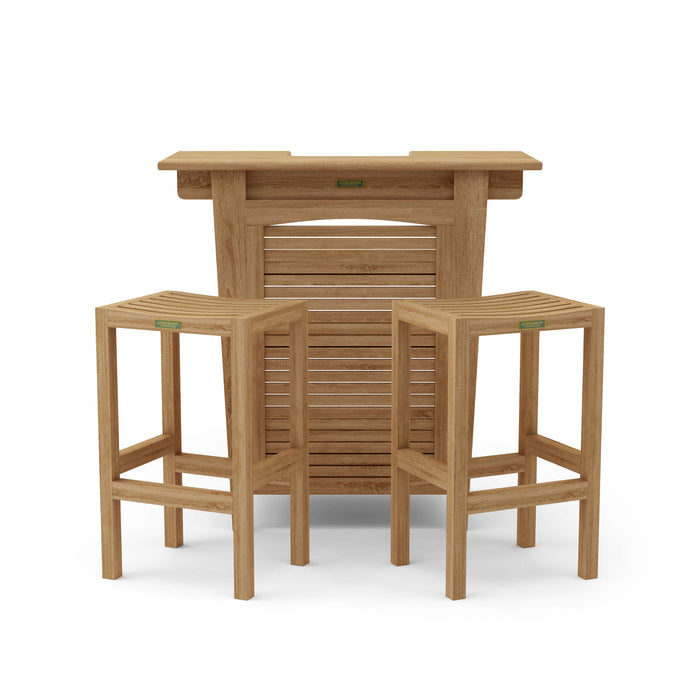 Teak Bar-Height Bistro Set (Img 8)