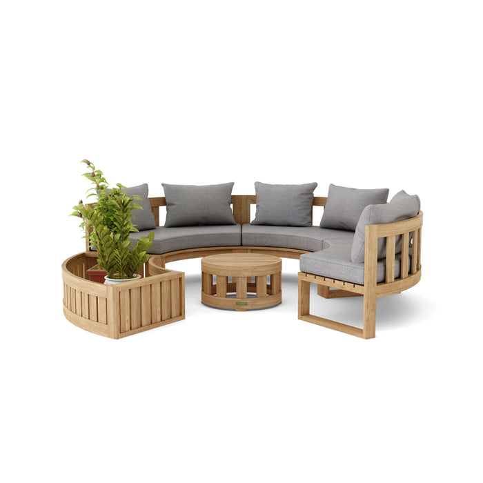 Teak Sectional Outdoor Sofa (Img 4)