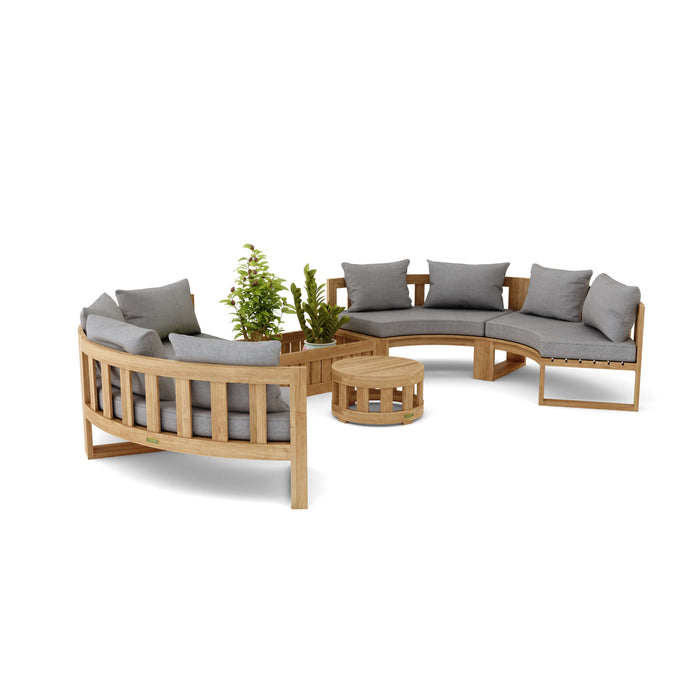 Teak Sectional Sofa (Img 3)