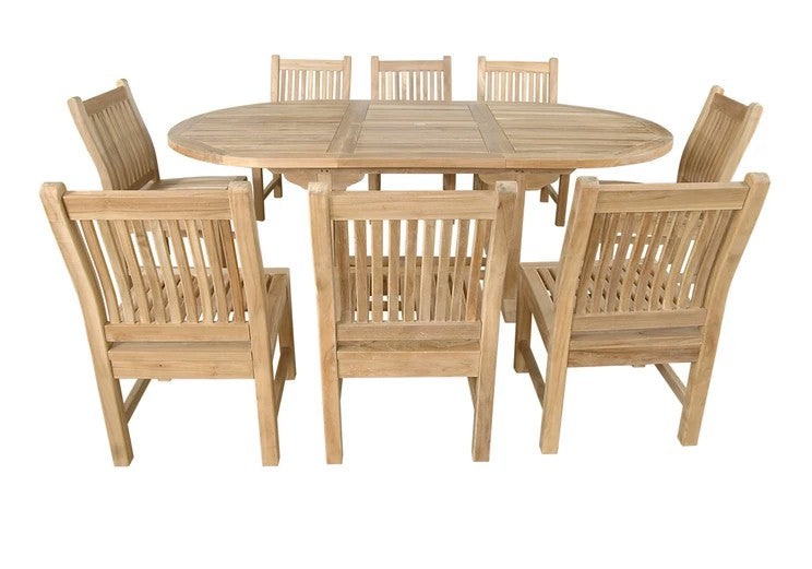 9-Piece Outdoor Teak Dining Set (Img 5)