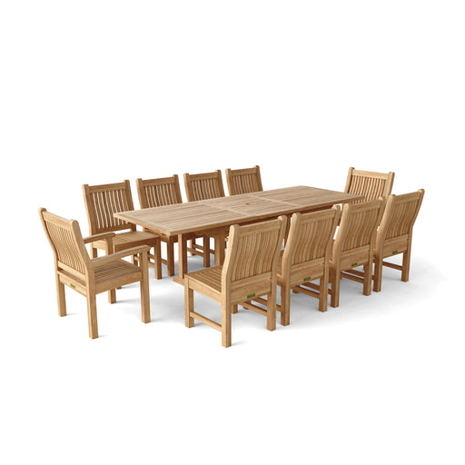 Teak Outdoor Dining Set for 10 (Img 2)