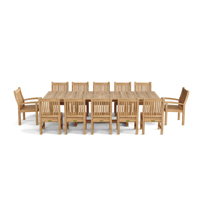 Outdoor Teak Dining Set for 12 (Img 4)