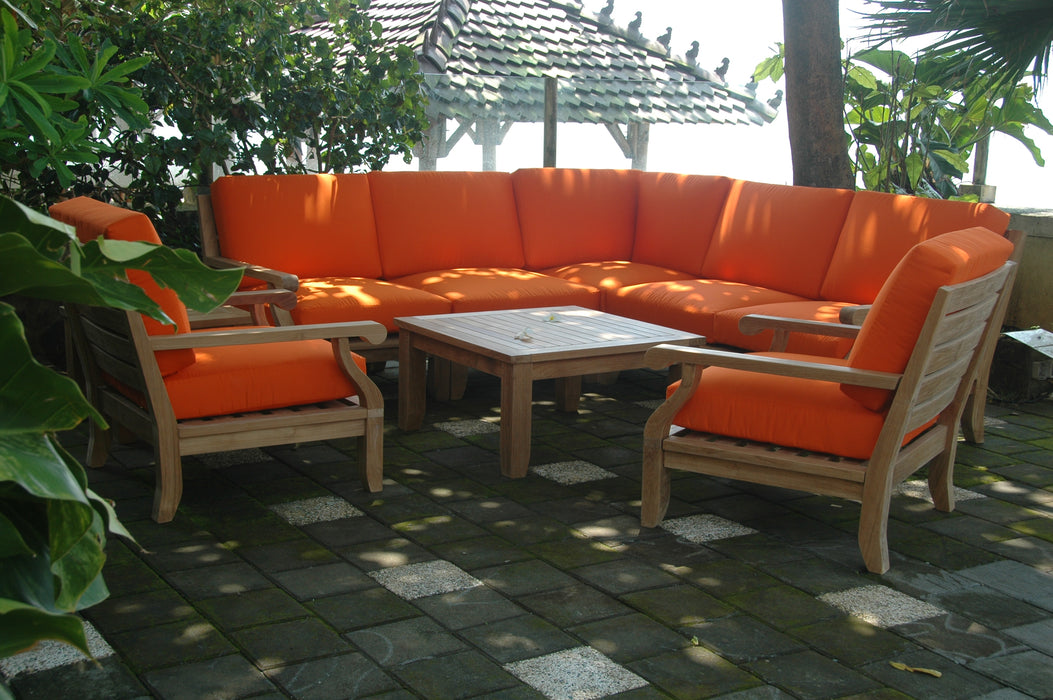 Teak Outdoor Corner Lounge Set (Img 8)