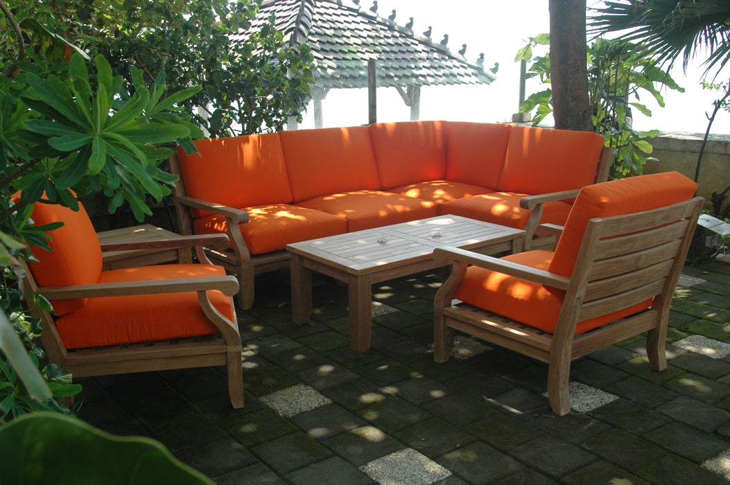 Teak Outdoor Corner Lounge Set (Img 4)