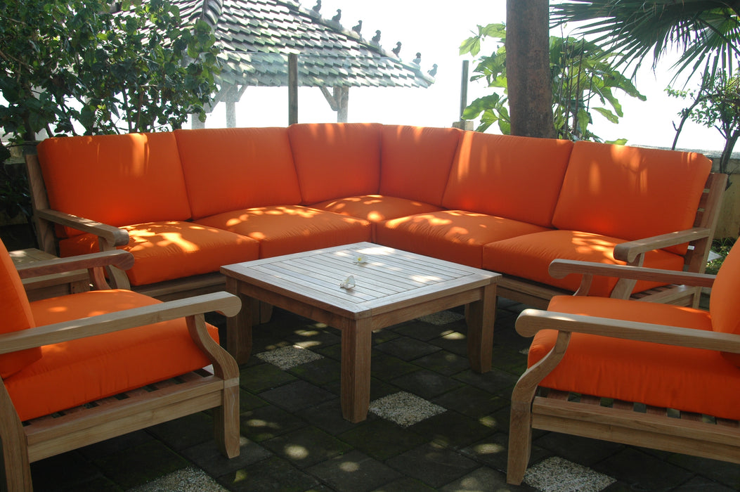 Teak Outdoor Corner Lounge Set (Img 5)