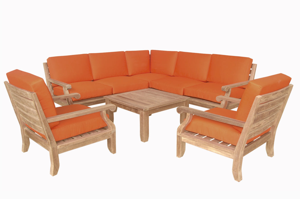 Teak Outdoor Corner Lounge Set (Img 6)