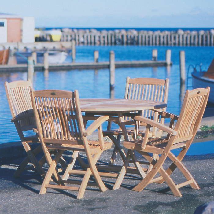 Round Teak Dining Table (47" Diameter) - Sailor