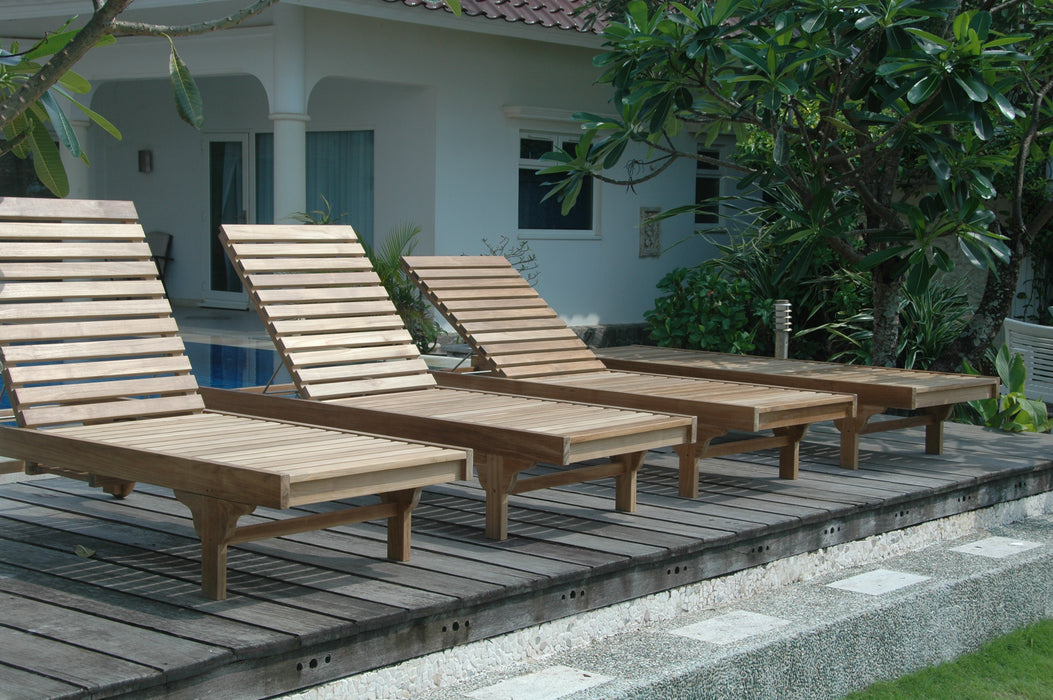 Teak Beach Chairs Set (Img 3)