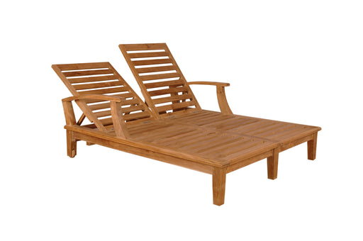 Teak Double Chaise Lounge (Img 2)