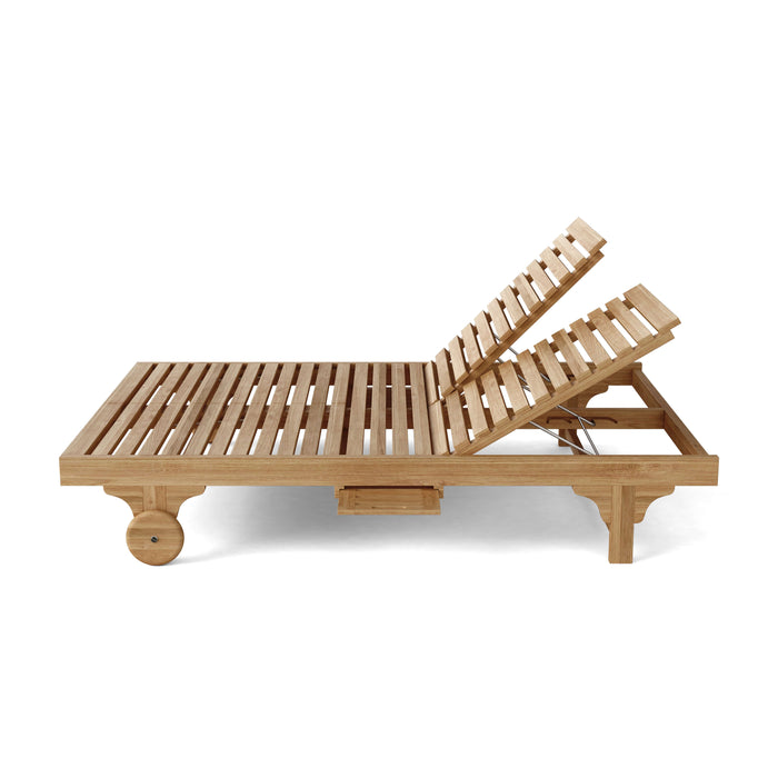 Teak Double Lounger (Img 2)