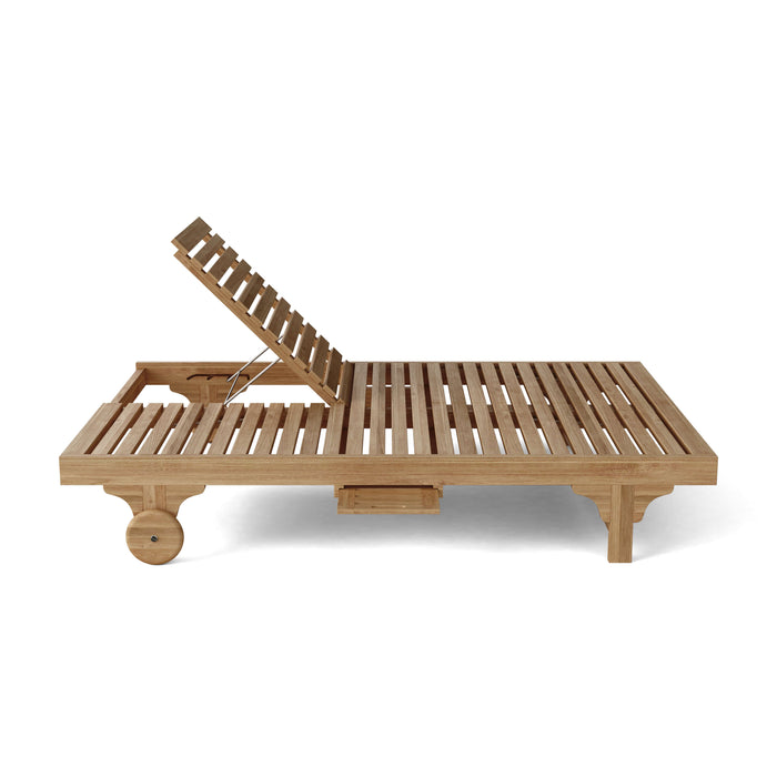 Teak Double Lounger (Img 5)