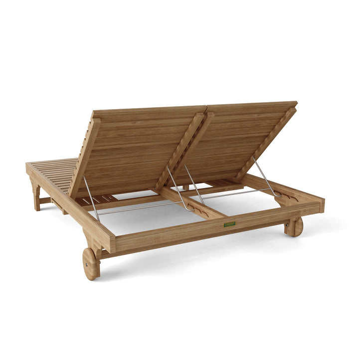 Teak Double Lounger (Img 3)