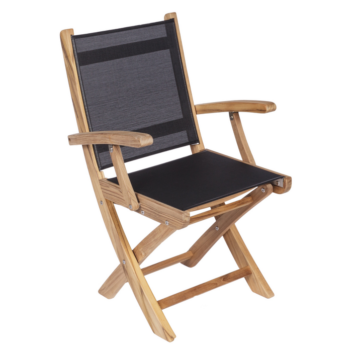 Teak Folding Chair With Arms - Sailmate