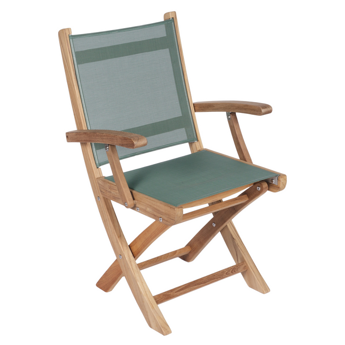 Teak Folding Chair With Arms - Sailmate