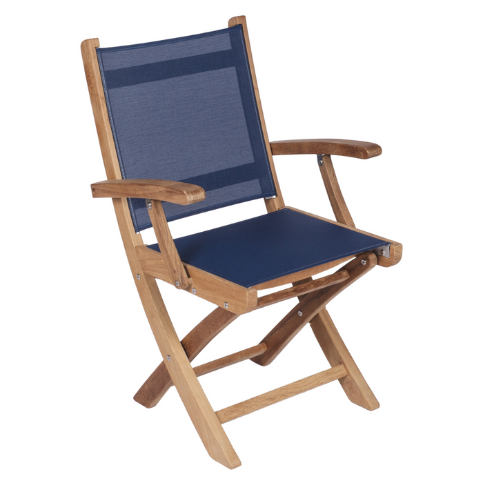 Teak Folding Chair With Arms - Sailmate