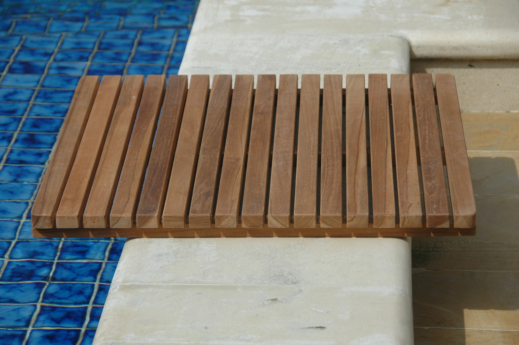 Teak Outdoor Shower Mat (Img 2)