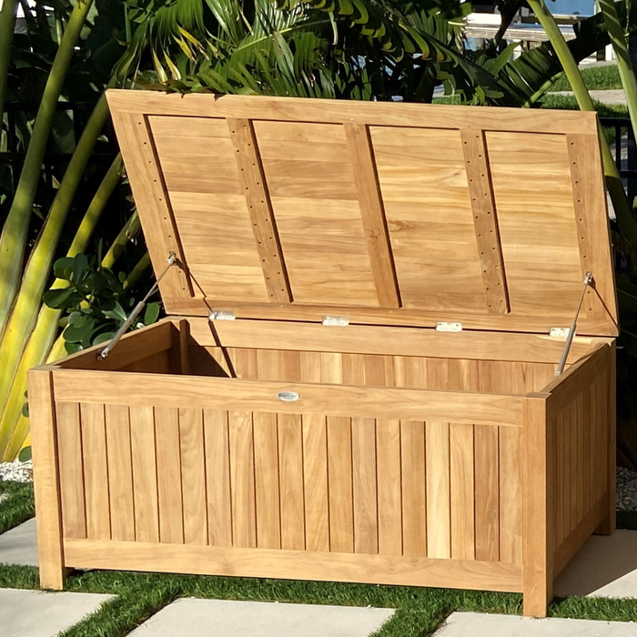 Teak Outdoor Storage Box (60" Wide) - Royal Teak