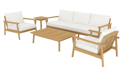 Outdoor Teak Side Table (Square) - Seville