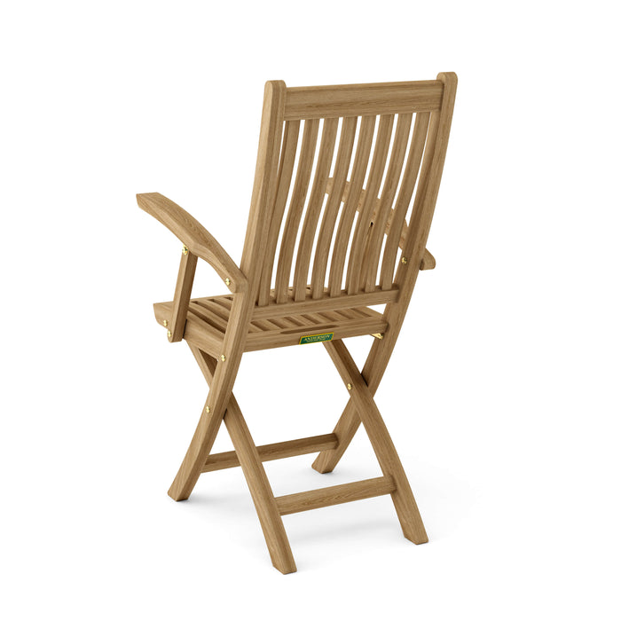 Teak Folding Garden Chairs (Set of 2) - Tropico