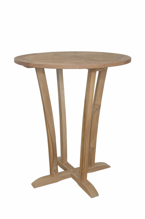 1114 - Teak Cafe Table (Img 1)