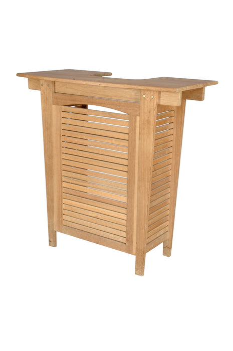 1115 - Teak High Top Table (Img 1)