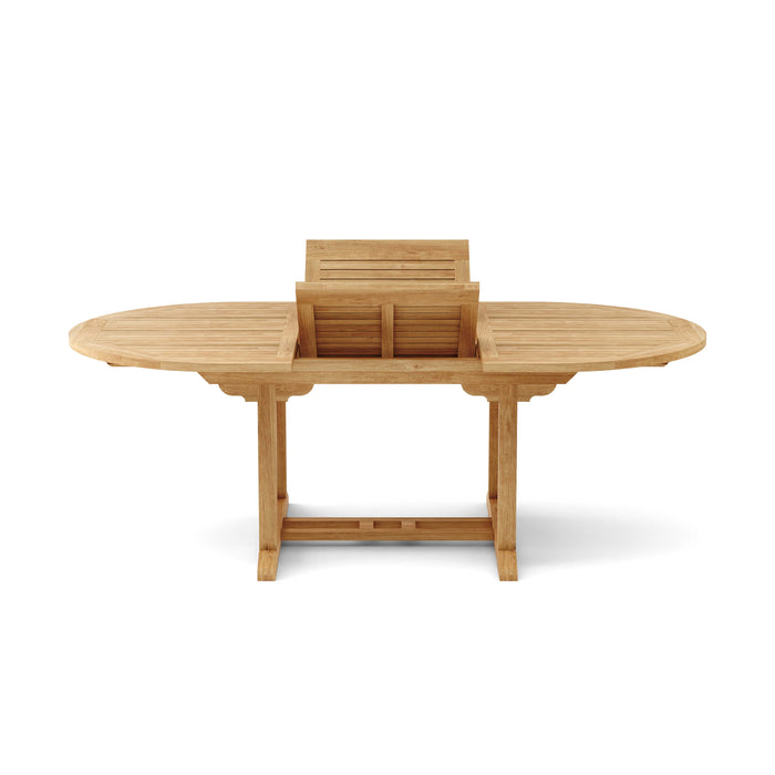 Teak Oval Outdoor Dining Table (Img 3)