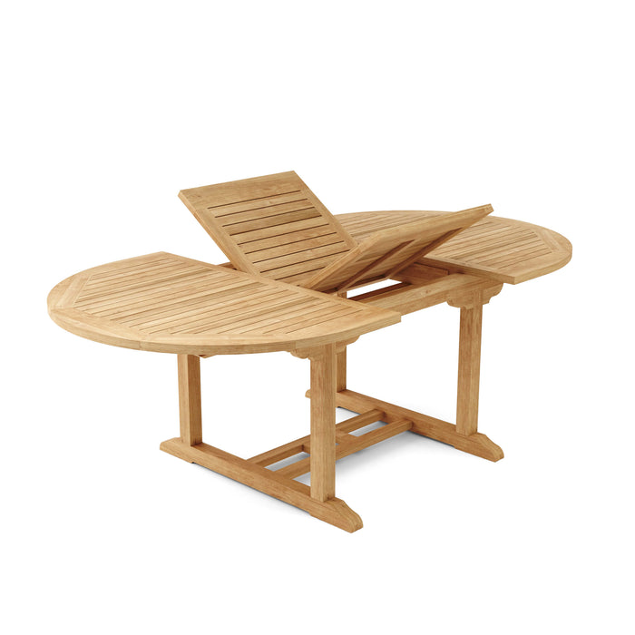 Teak Oval Outdoor Dining Table (Img 2)