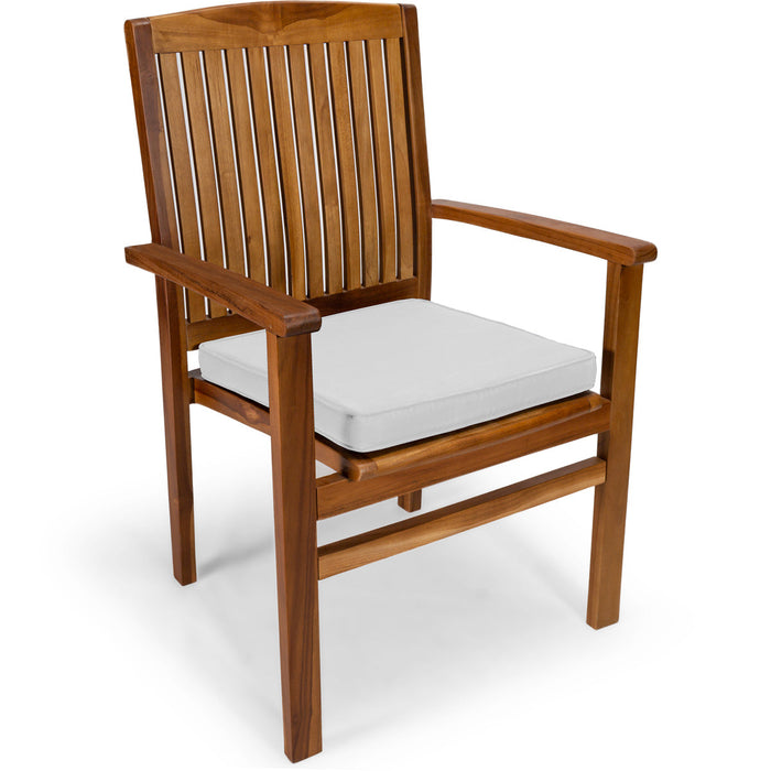Teak Garden Furniture Dining Set (Table + 4 Chairs) - by All Things Cedar