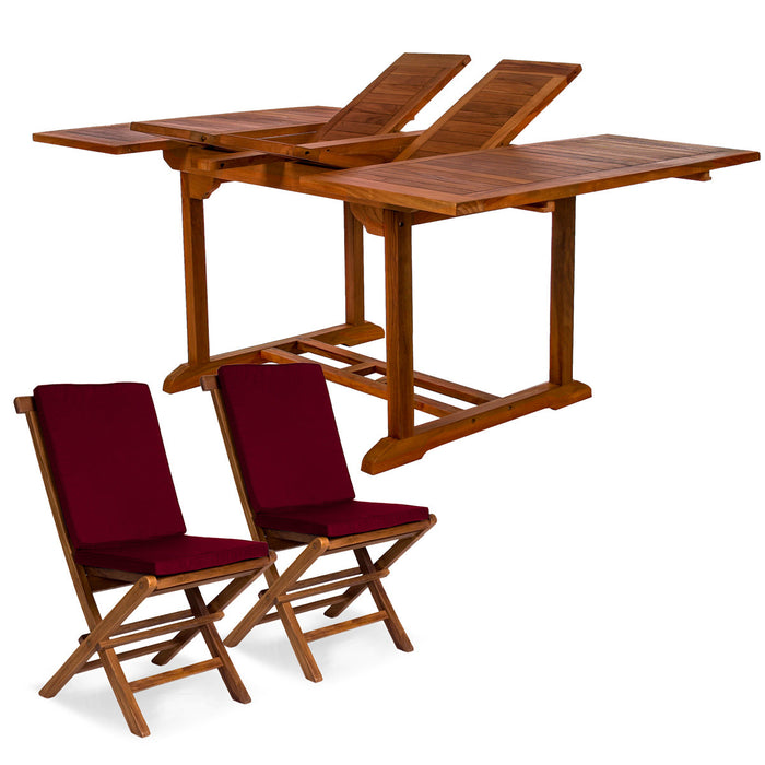Teak 8-Seater Patio Furniture Set (Including Table) - by All Things Cedar