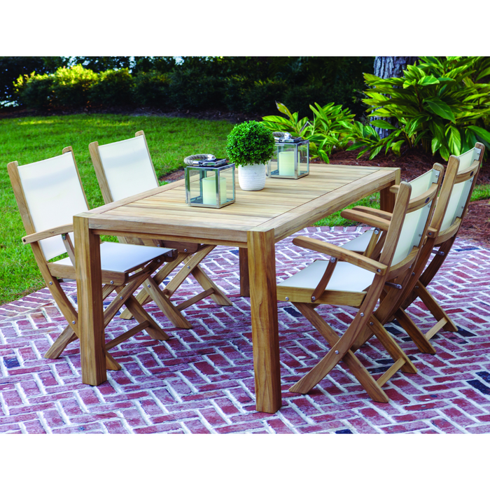 Teak Outdoor Dining Set For 4 - Comfort (Table) & Sailmate (Chairs)