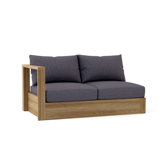 Right End Copacabana Teak Sectional Piece