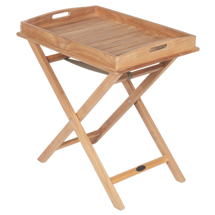 Teak Wood Serving Tray & Stand - Royal Teak