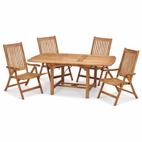 Teak Outdoor Dining Table and Chairs - Family (Table) & Estate (4 Chairs)