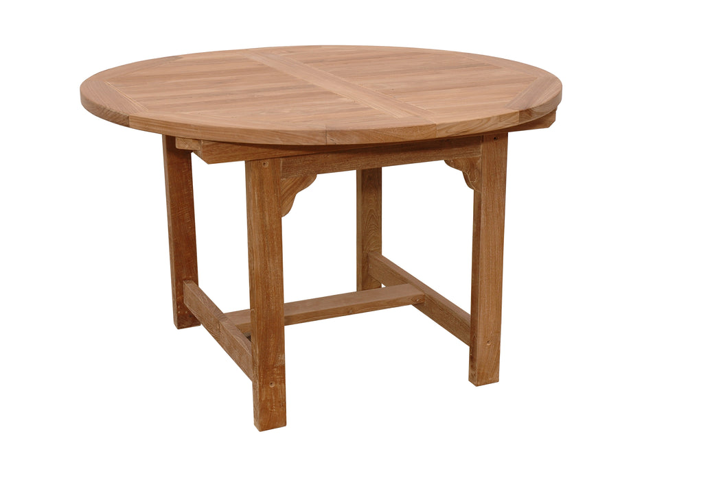 Oval Teak Outdoor Dining Table (67" Long) - Bahama