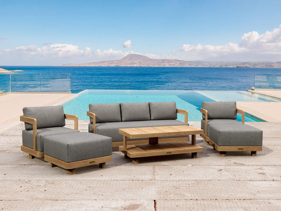 Solid Teak Outdoor Furniture - Granada 6-Piece Set