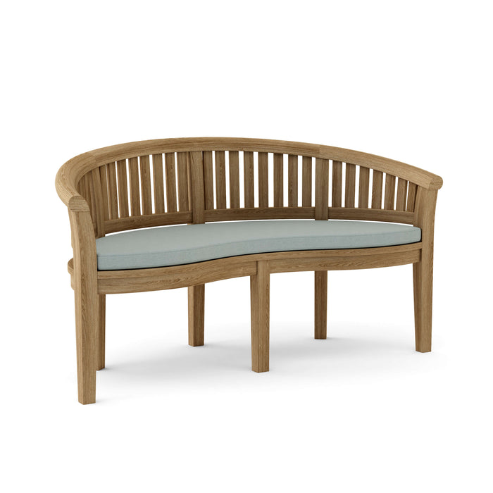 Contemporary Outdoor Teak Furniture - Curve 4-Piece Set