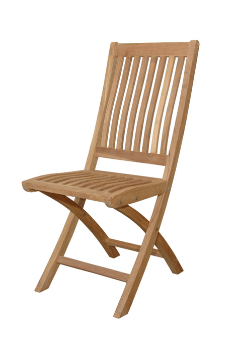 Teak Folding Deck Chairs (Set of 2) - Tropico