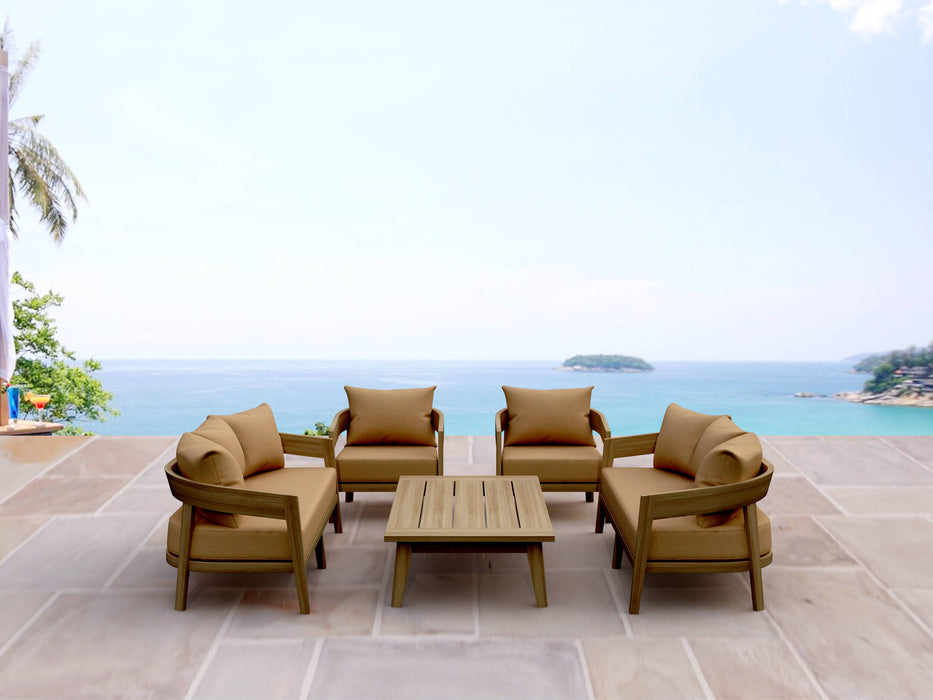 Best Teak Outdoor Furniture Set - Toscana 5-Piece Package