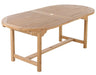 Adjustable Teak Dining Table With 2 Butterfly Leaves (79 - 118" Oval) - Haven - Teak HQ™