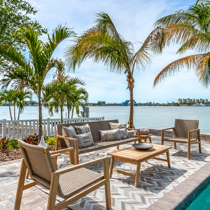 Teak Wood Outdoor Couch - Admiral