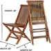Affordable Teak Outdoor Furniture Set (Table + 2 Chairs) - by All Things Cedar - Teak HQ™