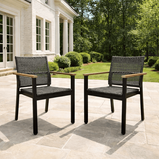 Aluminum and Teak Chair - Naples - Teak HQ™