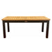 Aluminum and Teak Coffee Table (Rectangle) - Naples - Teak HQ™